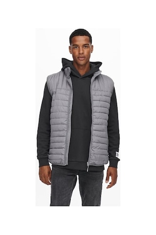 Only & Sons Erkek Premium Paul Quilted Şişme Yelek 22015123-blk 001