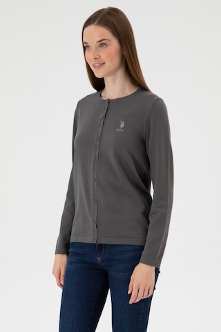 U.s. Polo Assn. Kadın Gri Hırka Triko 50313624-vr024 Gri