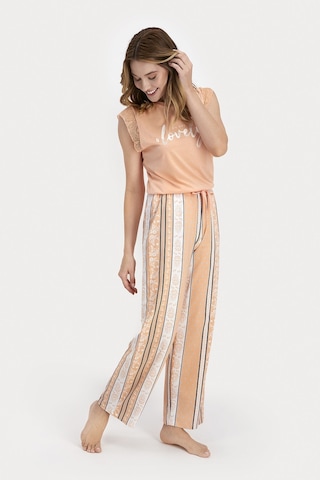 Arnetta Lovely Koyu Yavruağzı Kadın Kısa Kol Pijama Takımı 5274-26468 Koyu Yavruağzı