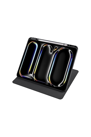 Apple Uyumlu iPad Pro 12.9 3./4./5./6. Nesil Kılıf Termik Kalem Bölmeli Dönebilen Standlı Kılıf 2018-2022