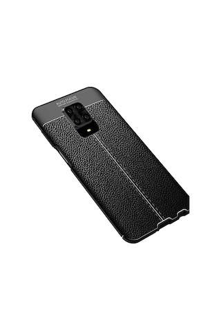 Apsuwa Xiaomi Redmi Note 9 Pro Kılıf Niss Deri Dokulu Silikon