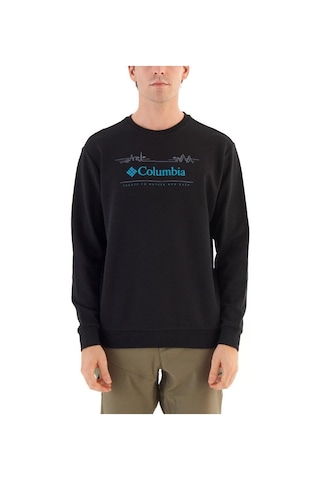 Columbia Cs0329 Csc M Nature And Back Crew Sweatshırt Siyah-siyah Siyah