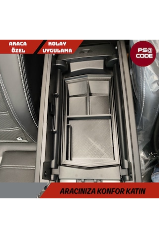 Peugeot 3008 P64 E-3008 2024 Orta Konsol Kolçak Saklama Kutus...