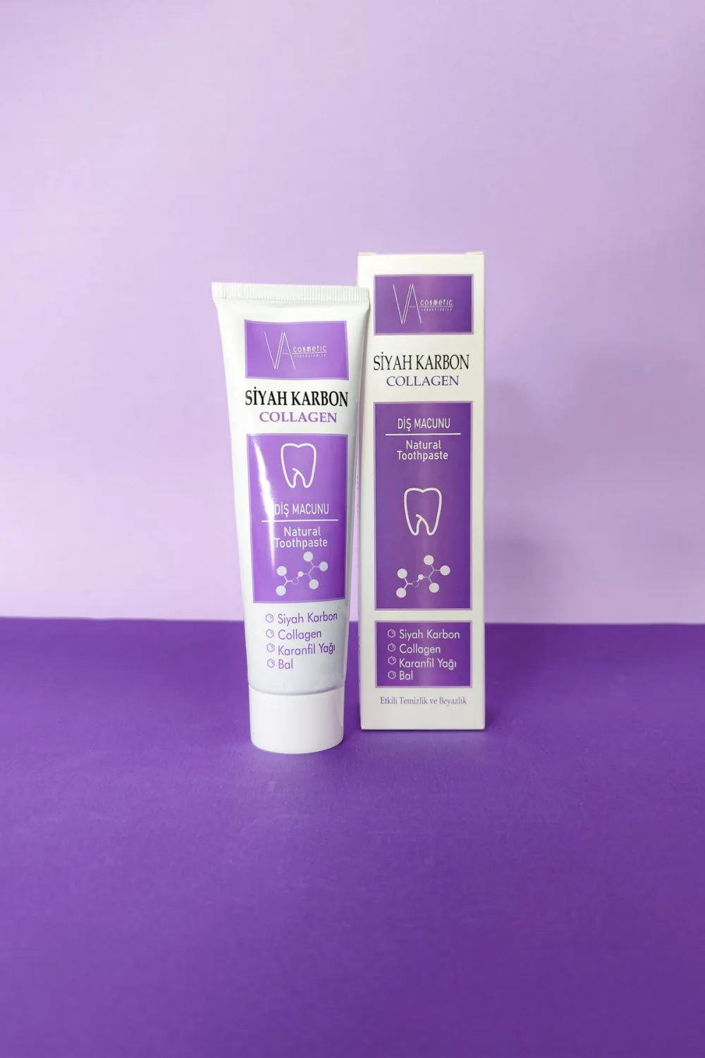 Va Cosmetic Aktif Karbon Beyazlatıcı Diş Macunu 100 Ml Leke Karşıtı Ağız Ve Diş Bakımı Beyazlatma