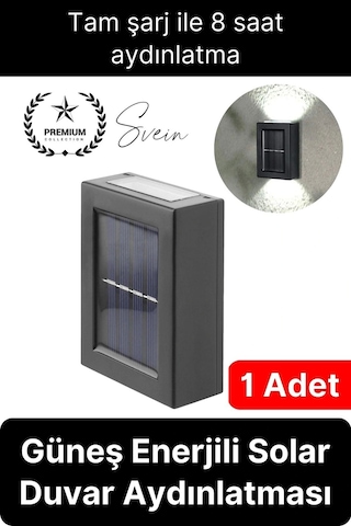 Bahçe Aydınlatması Solar Güneş Enerjili Dekoratif Led Işıklı Lamba Dış Mekan Su Geçirmez Sağlam