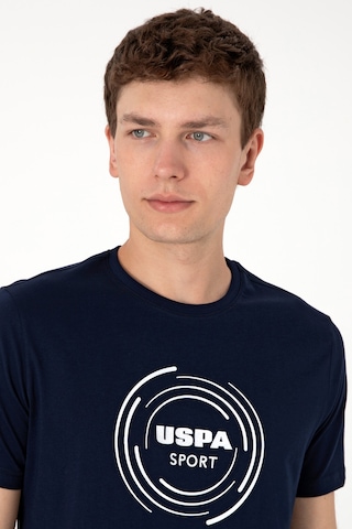 U.S. Polo Assn. Erkek Regular Fit Bisiklet Yaka Lacivert Tişört 50300261-VR033