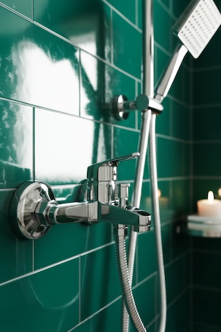 Decordem Banora Liza, Krom Banyo Bataryası, Paslanmaz Pirinç Gövde, Su Tasarruflu Duvar Tipi Musluk Krom