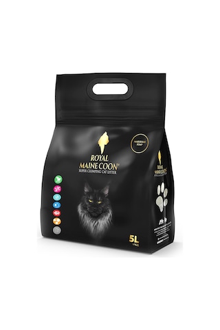 Royal Maine Coon Marsilya Sabunu Kokulu Perlit Kedi Kumu 5 L