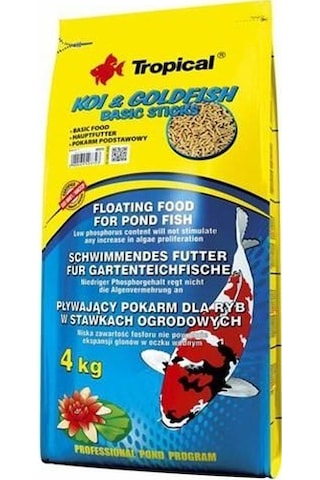 Tropical Koi Ve Goldfish Basic Sticks 4 Kg