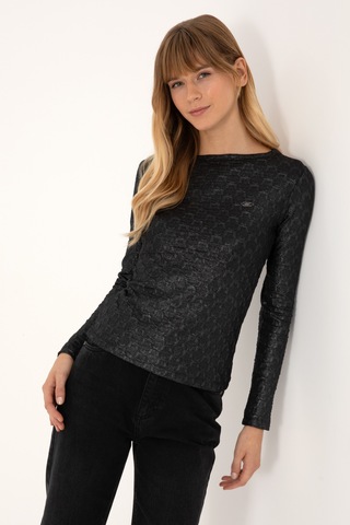 U.S. Polo Assn. Kadın Siyah Bisiklet Yaka Sweatshirt 50309441-VR046