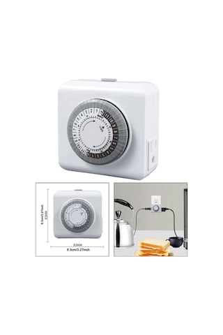 Pazly Zamanlayıcı Suntek Soketi Saat Mini Işıklar Ev Aletleri 24 Fd