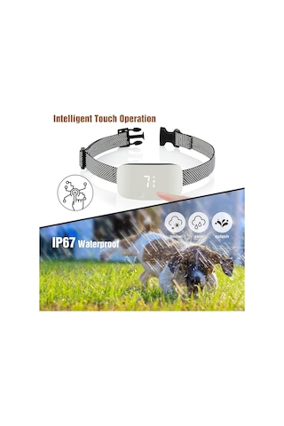 Otomatik Köpek Tasması, Şarj Edilebilir Havlama Durdurucu, Havlamayı Black