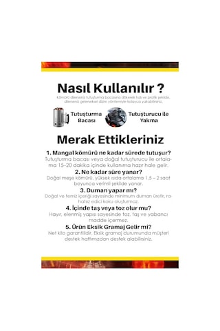 Naturholz 3 Kg Doğal Meşe Bbq Mangal Kömürü Temiz Dolum Net Kilo Garantisi Özel Fb Paket Diğer