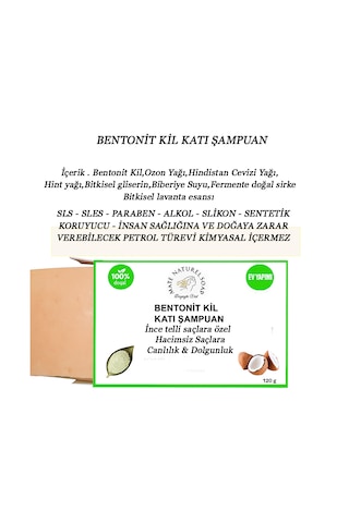 Mate Naturel Bentonit Kil Katı Şampuan 120 G