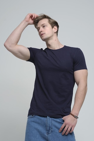 Ftx Slim Fit Bisiklet Yaka Erkek Basic Tshirt