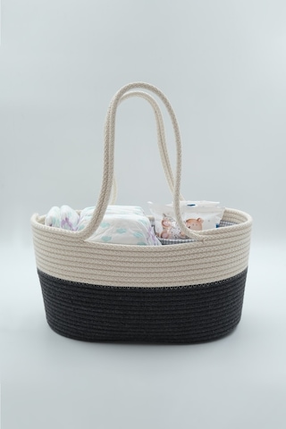 Jasper Keçe Siyah Anne Bebek Bakım Çantası Ve Organizeri Krem - Siyah