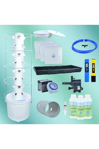 Dikey Hidroponik Sistem Set-4