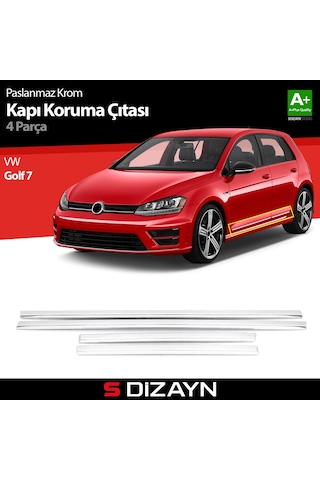 S-Dizayn Vw Golf 7 Kapı Koruma Çıtası Krom 2013-2020