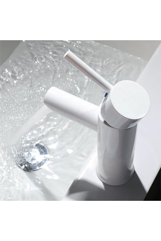 Sardıcı Lavabo Musluğu Beyaz Banyo Musluğu Beyaz