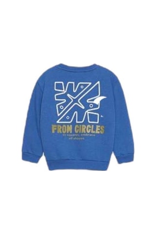 Nk Kids Erkek Bebek Pamuklu İki İplik Kuzey Sweatshirt-14725 İndigo