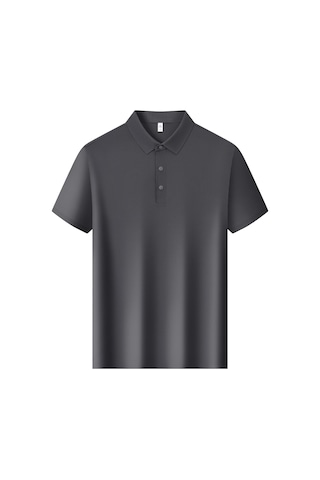 New Performance Premium Polo T-shirt %81,8 Naylon %18,2 Spandex Koyu Gri