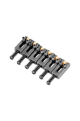 Moveevo Elektro Gitar Tırnak Kolu Parçası - 6'lı Set, Kaydırmalı, Yükseklik Ve Mesafe Ayarlanabilir, Bakır Çinko Alaşımlı, Siyah