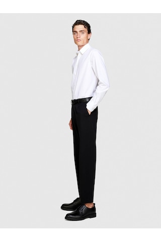 Sisley Slim Fit Esnek Koton Gömlek Erkek Beyaz Gömlek - 323a5cnx5ql19