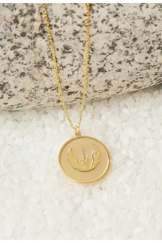 Dkmn Gümüş Star Wars Jedi Sembol 925 Ayar Unisex Gümüş Kolye