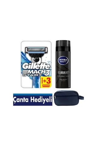 Mach3 Start Makine +3 Yedek+ 200ml Deep Dimension Jel+çanta