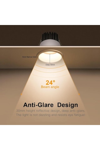 Led Downlıght Sensörlü 7w Tdl004 Beyaz