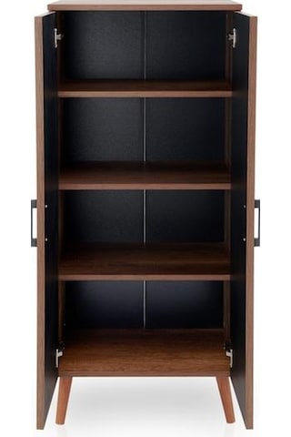 Just Home Panjur Görünümlü Çok Amaçlı Dolap - Barok Ceviz Barok Ceviz