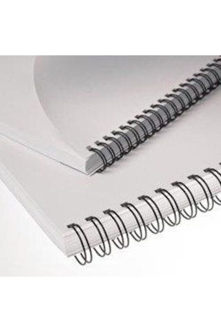 Office Force 3/8'' Siyah 3:1'' İnç A4 34 Loop Kutu Tel Spiral 100'lü