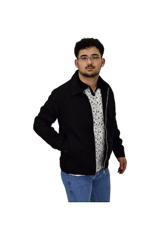 Erkek Mevsimlik Süet Spor Mont 8073 Bgl-st04510 Siyah