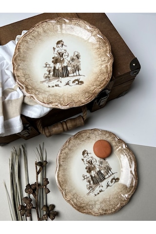 Porser Fulya Ella Pasta Takımı 22cm 6 Kişilik 6 Parça Fly6ptprs10 Çok Renkli