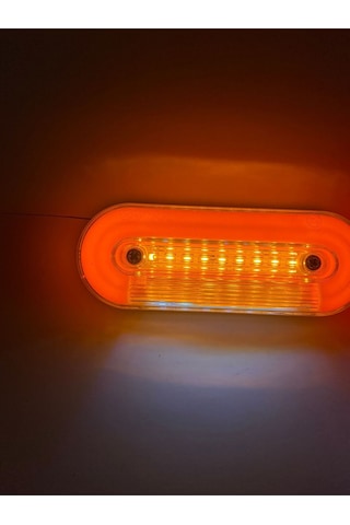 Ahmet Otomotiv Yeni Nesil Neon Yere De Işık Veren Yan Lamba Füme Sarı Renk 12v-24v