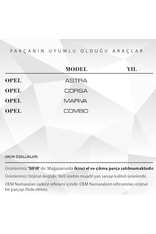 Opel Astra, Corsa, Mariva, için Tavan Anten Çubuğu - 27 Cm M5 -