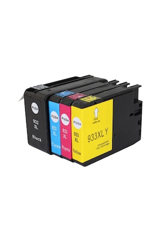 For Lexmark Hp 932Xl-Hp 933Xl 4 Renk Set Uyumlu Kartuş Hp Officej