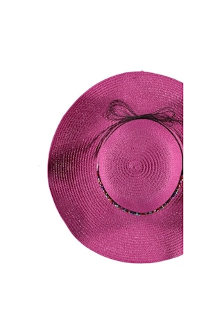 Fötr Hasır Plaj Şapka Kadın Yazlık Şık Model Renkli Şapka Fuşya