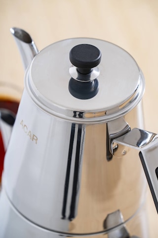 Aveline Aile Boy Çaydanlık Takımı Silver/siyah