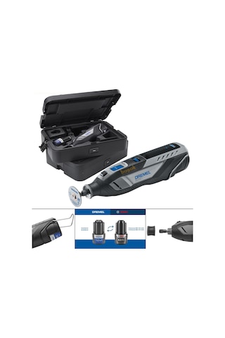 Dremel 8250-5/65 Yeni 2x12v Akülü Kömürsüz Çok Amaç El Motoru F0138250jf