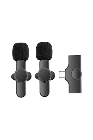 Microcase AL3009 Kablosuz Type-C Yaka Mikrofonu 2'li