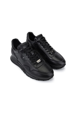 Tamer Tanca Erkek Hakiki Deri Siyah Sneakers & Spor Ayakkabı 381 23234 Erk Ayk Y26 Sıyah