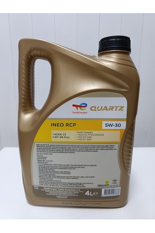 Total Quartz Ineo Rcp 5w-30 4 Lt Motor Yağı 11.ay 2025 Üretim