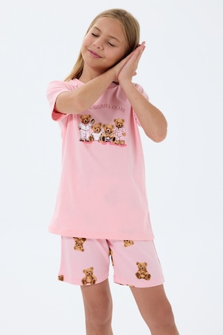 Rolypoly Kız Çocuk Pembe Şort Takım Rp3816-c-v2 Pembe
