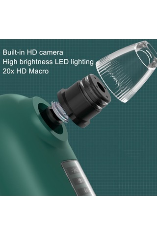 Sones Görsel Siyah Nokta Temizleyici Elektrikli Siyah Nokta Emici Yeşil