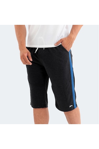 Slazenger POLONA I Erkek Cepli Kapri Koyu Gri Şort