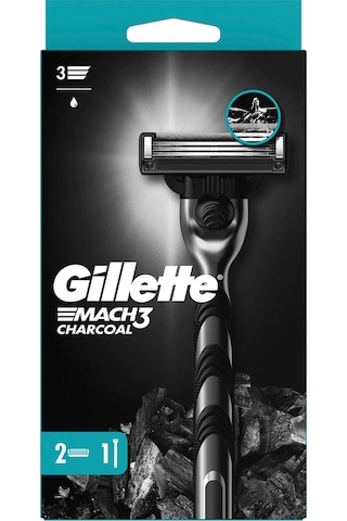 Gillette Mach3 Charcoal Yedekli Tıraş Bıçağı