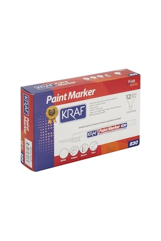 Liva Kraf 830 Paint Markör Beyaz 12'Li