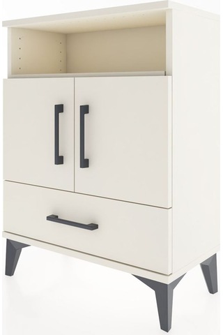 Arges Komodin 3 Raflı Tek Çekmeceli 2 Kapaklı 60x30x80 Aytaşı-aytaşı Aytası