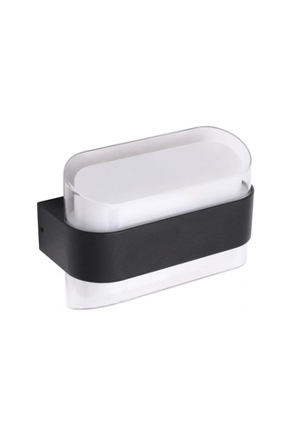 Dekoratif Aydınlatma 12w Led Aplik Cata Gozo Dış Ve İç Mekan Duvar Apliği - 3200k Günışığı, Ip44, Şeffaf Plexiglass Çerçeve, Modern Bahçe Aplik, Veranda, Teras Ve Dış Cephe Diğer